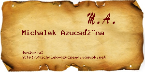 Michalek Azucséna névjegykártya